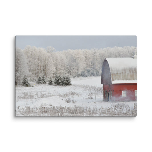 Red Barn canvas print