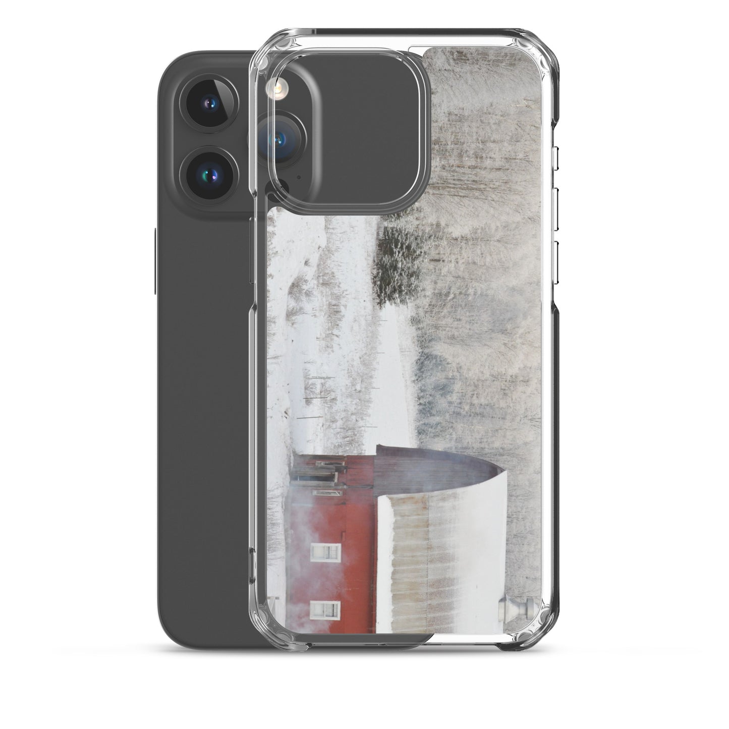 Red barn in winter - Case for iPhone®