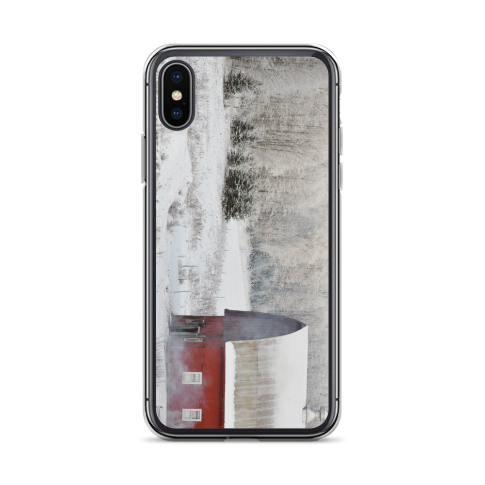 Red barn in winter - Case for iPhone®