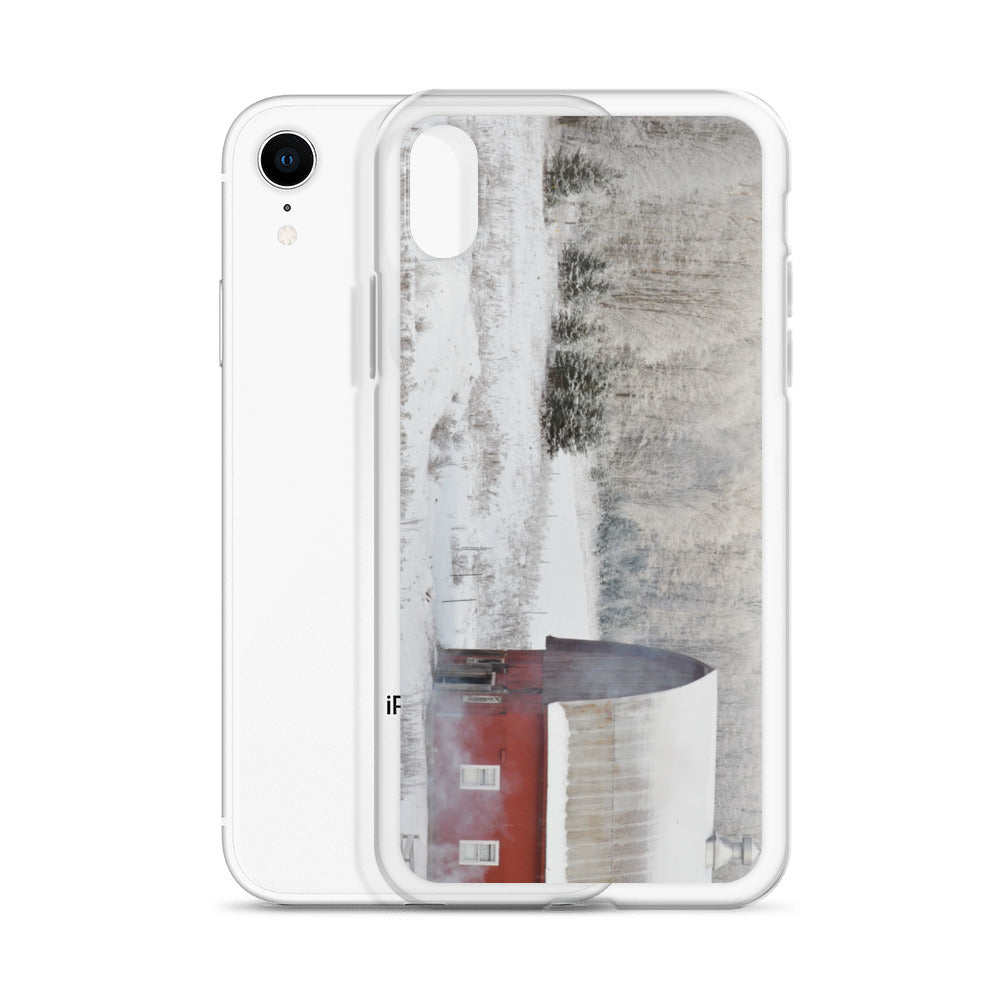 Red barn in winter - Case for iPhone®