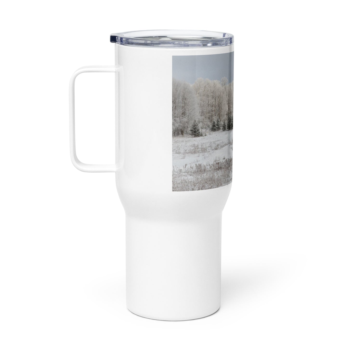 Red Barn image - Travel mug with a handle