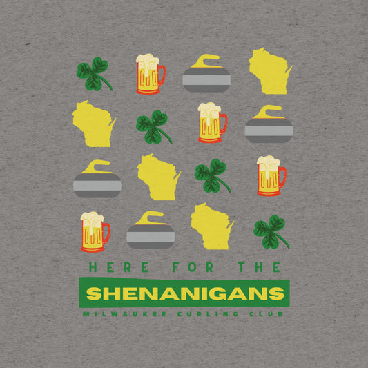 Here for the Shenanigans - Bella + Canvas Tri-Blend Unisex Short sleeve t-shirt